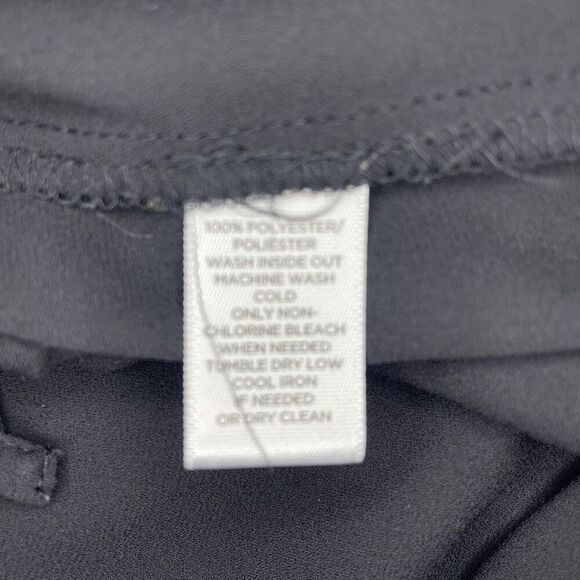 Loft Black Long Sleeve Blouse with Side Ties size Small - Picture 9 of 11